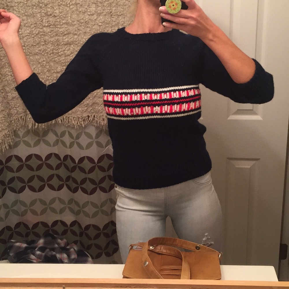 True Vintage sweater.  Hand knitted perfection